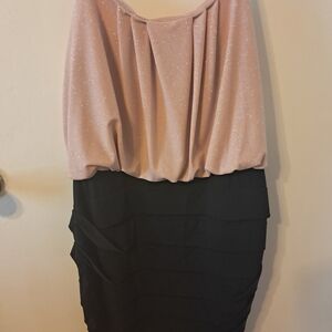 Enfocus Studio Sparkling Pink and Black Skirt Set